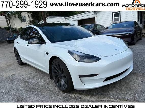 TESLA MODEL 3 2021 5YJ3E1ECXMF060429 image